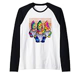 Drei Hippie-Zwerge, Friedenswichtel, lustiges Retro-Krawatte, DIY-Design Rag