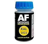 Alex Flittner Designs Lackstift RAL 1023 VERKEHRSGELB seidenmatt 50ml schnelltrocknend Acry