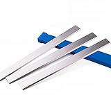 YAOBAO 3 Stück Hobelmesser, HSS Nachschleifbare Hobelmesser Klinge, Streifenhobelmesser, Robuste Und Präzise Schnitte, 3X25x300