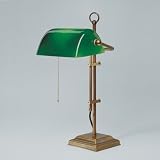 Bankerlampe Schreibtischlampe Original Berliner Messing W2-99gr B
