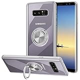 VUNAKE Galaxy Note 8 Hülle, Silikon TPU Case Cover mit 360 Grad Ring Stand dünn Handyhülle Magnetische Autohalterung Slim Schutzhülle Fingerhalter Griff Weiche Tasche für Samsung Galaxy Note 8,C