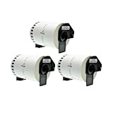 Logic-Seek 3X Endlos-Etikett kompatibel für Brother DK22243 102mm x 30,48m P-Touch QL1050 QL1060 N