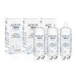 AQUA lens Kontaktlinsen Fluessigkeit - Sparpack (3 x 360 ml + 3 x Behälter) - Premium All-in-One Kombilösung für weiche Kontaktlinsen mit HPMC