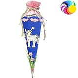 alles-meine.de GmbH Bastelset - Schultüte _ Farbe & Größe wählbar _ 70 / 85 / 100 cm - Einhorn Bastelschultüte - Zuckertüte zum selber Basteln Bemalen Bekleb