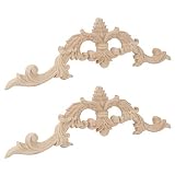 Holz Applique Durable 2Pcs Möbel Applique Holz für zu Hause Hotel Verwendung für die Dekoration Schrank Fensterspieg
