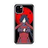 iPhone 12 Mini Hülle,Anime Naruto Uchiha Madara Schwarze Silikon Sanfte Berührung Schutzhüllen B-031