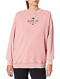 Replay Damen W3586 Sweatshirt, 860 Ancient Rose, XL