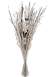 Kobolo Dekobündel Deko-Bündel 100 cm weiß braun Natur runder B