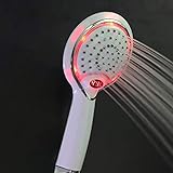 HKRSTSXJ LED Temperaturregelung Digitalanzeige Dusche ABS Dusche Badezimmer Duschkopf Druck Handb