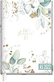 Chäff-Timer Classic Kalender 2022 A5 [Blattgold] mit 1 Woche auf 2 Seiten | Terminplaner, Wochenkalender, Organizer, Terminkalender mit Wochenplaner | nachhaltig & k