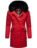 MARIKOO Damen Winterjacke Wintermantel Karambaa Red Gr. S