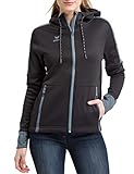 Erima Damen Basic 2.0 Softshelljacke, schwarz/Slate Grey, 38