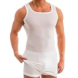 HERMKO 16027 Herren extralanges Unterhemd aus Baumwolle/Modal, Größe:D 11 = EU 5XL, Farbe:weiß