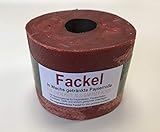 1x Fackel Klopapierrolle in Wachs getränkt - für Draußen als Gartenfack