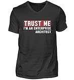 Enterprise Architekt V-Ausschnitt T-Shirt | Software Architekt Herren V-Neck S