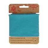 Opry Bündchen elastisch 6cm breit - Farbe Türkis - 110 cm Laufläng