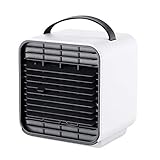 ZEELIY KlimageräT Mobil, LuftküHler Mini Klimaanlage Tragbar,3 In1 Mini Air Cooler,Klimaanlage Wohnung Mini,USB Anschluß 3 Leistungsstufen Tragbare Klimaanlage FüR BüRo Schlafzimmer Zuhause Camping