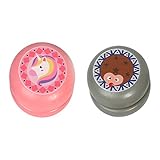 VILLCASE 2Pcs Holz- Spielzeug Kinder Yoyo Ball Cartoon Tier Yoyo Spielzeug Responsive Yoyo Gewinde Control Yoyo für Kinder Kinder ( Hedgehog Einhorn )