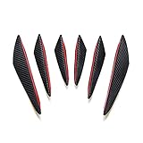 QiQi shop Autofront-Stoßfänger-Lippen-Dekorations-Diffusor-Splitter-Flossen fit for VW Polo CC. Fit for Golf 7 6 Fit for Bora Fit for Tiguan Fit for Passat Fit for Scirocco Fit for Jetta GTI GTD