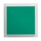 MW multi werkzeug Revisionsklappe 350 x 350 mm mit 12,5mm GK-Einlage imprägniert für Feuchtraum geeignet Aluminium-Rahmen weiß pulverbeschichtet 35 x 35