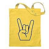 Kiwistar Heavy Metal Tragetasche Baumwolltasche Stoffbeutel Umhängetasche Langer Henk