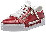 Rieker Damen N49C2 Sneaker, Rot (Flamme/Weiss/ 33 33), 40 EU