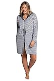 Ulla Popken Damen, Kapuze Bademantel, Multicolor, 62-64
