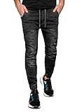 Ombre Herren Jogger Jeans | Größen S-XXL | 4 Farben | 80% Baumwolle, 20% Polyester | sportliche Jogger-Hose mit elastischem Bund | XXL Schw