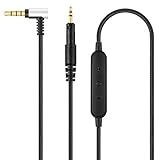 ATH-M50x Kabel, -Upgrade-Kabel für Audio Technica ATH-M50x, ATH-M40x, ATH-M70x Kopfhörer, mit integriertem Mikrofon, Lautstärkeregler, funktioniert für Samsung Galaxy Huawei Android, 1,2