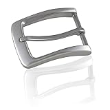 Gürtelschnalle Buckle 35mm Metall Silber Anthrazit - Buckle Maxime - Dornschliesse Für Gürtel Mit 3,5cm Breite - Silberfarb