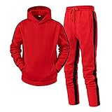 Jogginganzug Herren Classic Trainingsanzug Sporthose Baumwolle Spleißen Strickjacke Hoodies Mode Kapuzenjacke Sportanzug Outdoor Kapuze Sportbeklfeidung Fitness Sporthose & Trainingsjacke Anzug