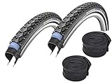 Reifenset 2 x Schwalbe Marathon Plus Tour 42-622 (28x1.60) und 2 x Schwalbe AV17 Schläuche , Drahtreifen Modell 2011