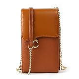 FITSU Trendige Damen Handtaschen Damen Handytaschen Umhängetasche Schultertasche Reißverschluss Bag mit Kartenfächern, Geldbörse Portemonnaie für Handymodelle in vielen Farb