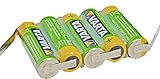 6V Premium Akkupack aus 5X AA Mignon Akkus 2100 mAh mit extra Langen Lö