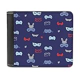 japanische niedliche Cartoon Katzen Leder Geldbörsen für Damen Herren Ledergeldbörse Personalisiert Portemonnaie Blockierung Minimalistische Brieftasche Geschenk für White One S