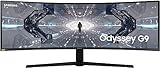 Samsung Odyssey G9 (C49G93TSSU) 124 cm (49 Zoll) 240Hz Gaming Monitor (5.120 x 1.440 Pixel, 1ms, QLED, DQHD, 1000R, Dual Monitor, HDR, G-Sync kompatibel, ultra wide) weiß - Amazon Ex