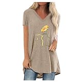 Strumpfhose zehenfrei Damen Blumen Druck Rundhals Tops Langarm Oberteile Sexy Shirt Langarmshirts T-Shirt Mit Spitze Sleeves Bluse Elegant Tunika Causal Lose Langarmshirt Vintage Tee S