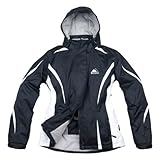 Cox Swain Titanium Damen 2-Lagen Outdoor Ski- und Snowboard Multifunktionsjacke Aspen mit Recco - Schwarz/Weiß Gr. S