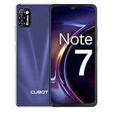 CUBOT Note 7 Handy, Smartphone ohne Vertrag, 4G Android 10 Go, 5.5 Zoll HD Display, 13MP Dreifach Kamera, 3100mAh Akku, 2GB/16GB, 128GB Erweiterbar, Dual SIM (Blau)