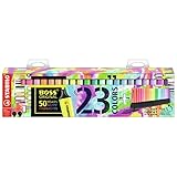 Textmarker - STABILO BOSS ORIGINAL - 23er Tischset - 9 Leuchtfarben, 14 Pastellfarb