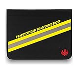 Roter Hahn 112 Personalisierbare Feuerwehr + Ortsname Schreibmappe Organizer Konferenzmappe HUPF Design Reflex