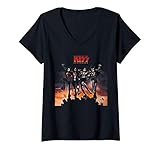 Damen KISS - 1976 Destroyer T-Shirt mit V