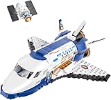 Technik Spaceshuttle-Abenteuer Weltraum Spielzeug,Weltraum-Spielzeug 6-10 Jungen Spielzeug-Bausätze, Stadt, Raumschiff, Baukasten Pädagogisches Geschenk für Jungen und Mädchen,Kompatibel mit Leg