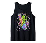 Alien reitet eine Bong im Weltraum und raucht eine gemeinsame Space Bong Tank Top