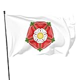 Wavin flag Anne Boleyn Tudor Rose Personalisierte horizontale Werbeflagge Werbefahne (ohne Fahnenmast) gruselige Halloween-Weihnachtsschatzsuche, Partydekoration 90 x 150 cm Flagg