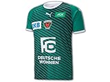 Puma Füchse Berlin Heimtrikot 21/22 grün Füchse Home Shirt Handball Jersey, Größe:XL