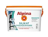 Alpina 10 L Silikat Fassadenfarbe Weiß atmungsaktiv für mineralische Untergrü