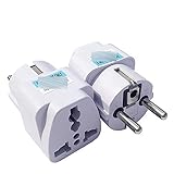 Internationaler Adapter Weiß 1. 0A / 16A 250V Universal Reiseadapter-Steckdose-Konverter für AU UK US EU Deutsch Frankreich Korea Schweizer Brasilien Südafrik