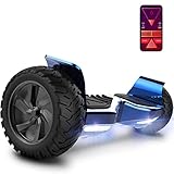 GeekMe Hoverboard 8,5 Zoll Elektro Scooter mit Bluetooth,APP, E-Scooter leistungsstarker LED-Motorbeleuchtung für Erw