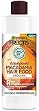 Garnier Spülung, Bändigende Macadamia, vegane Formel, für trockenes, widerspenstiges Haar, Hair Food, Fructis, 400